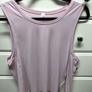 Lululemon Sole Training Tank Rose Quartz Sz 10